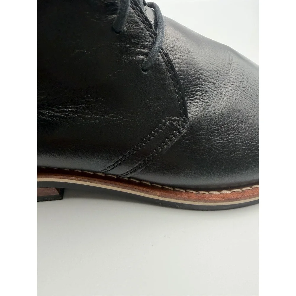The Hynes Mens Black Leather Chukka Boots M60522 Ankle Booties Size 11M